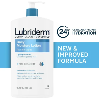 Lotion hydratante quotidienne Lubriderm Lot de 3- (2 x 709 ml & 1 x 177 ml) MMDS00069 Bien-être et Beauté 22 000 FCFA Lotion hydratante quotidienne Lubriderm Lot de 3- (2 x 709 ml & 1 x 177 ml) MMDS00069 Bien-être et Beauté 22 000 FCFA