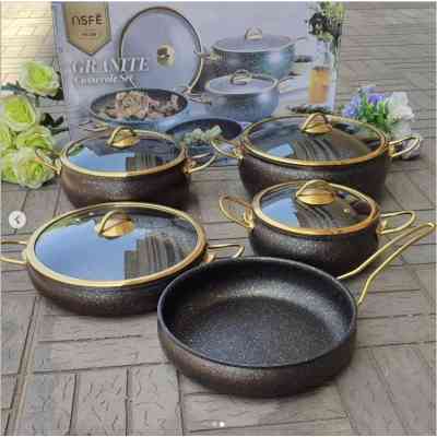 Ensembles de cuisine en aluminium avec revêtement en granit 9pieces EJXDS00046 Electroménager & Entretien 73 000 FCFA Ensembles de cuisine en aluminium avec revêtement en granit 9pieces EJXDS00046 Electroménager & Entretien 73 000 FCFA