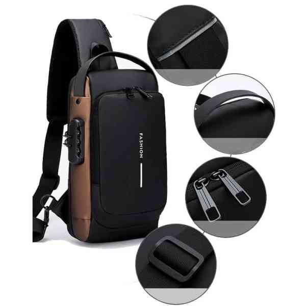 Sac à bandoulière de sport avec chargement USB