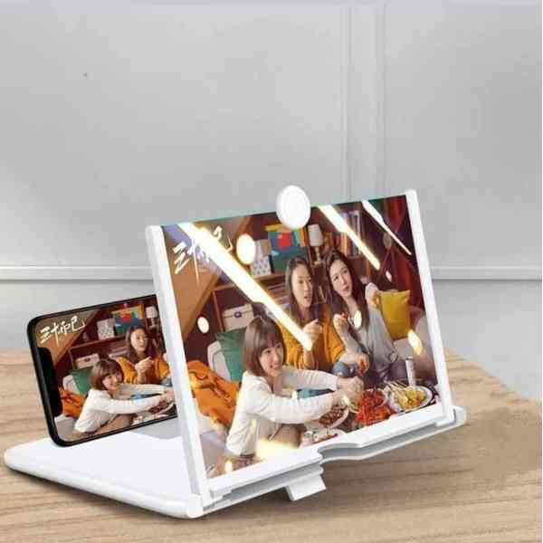 Support multifonctionnel pour écran de téléphone portable, loupe pliable 3D