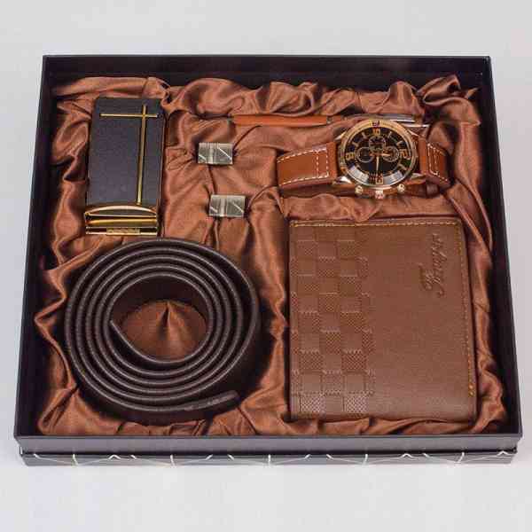 Coffret cadeau portefeuille montre ceinture