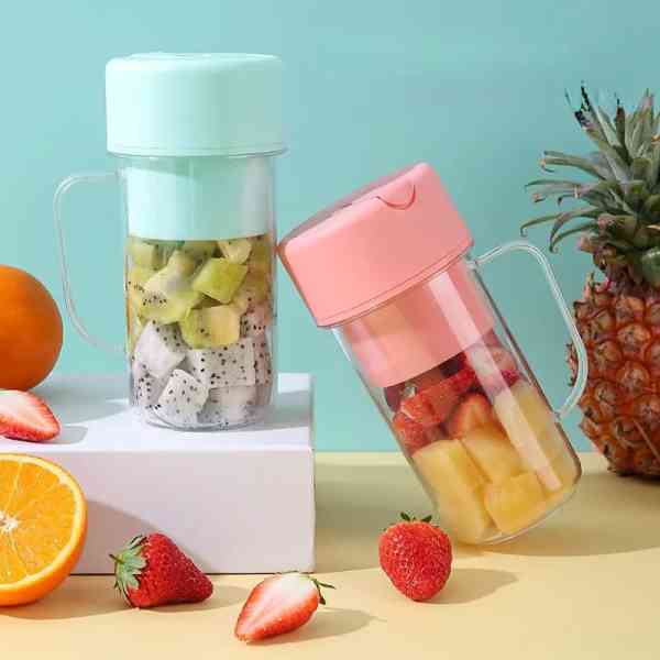 Mini mixeur Portable pour Shakes et Smoothies avec Poignée et 6 Lames Étanche