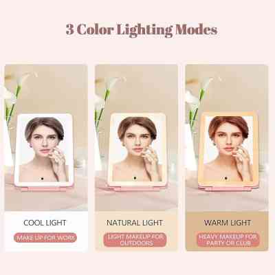 Mini miroir de maquillage LED 3 couleurs, portable, pliable, rechargeable pour le maquillage de voyage MCDS0004 Bien-être et... Mini miroir de maquillage LED 3 couleurs, portable, pliable, rechargeable pour le maquillage de voyage MCDS0004 Bien-être et...