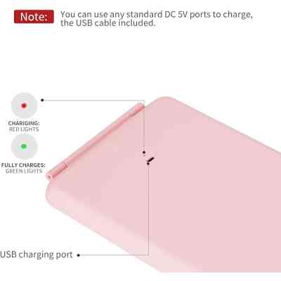 Mini miroir de maquillage LED 3 couleurs, portable, pliable, rechargeable pour le maquillage de voyage MCDS0004 Bien-être et... Mini miroir de maquillage LED 3 couleurs, portable, pliable, rechargeable pour le maquillage de voyage MCDS0004 Bien-être et...