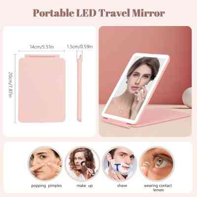 Mini miroir de maquillage LED 3 couleurs, portable, pliable, rechargeable pour le maquillage de voyage MCDS0004 Bien-être et... Mini miroir de maquillage LED 3 couleurs, portable, pliable, rechargeable pour le maquillage de voyage MCDS0004 Bien-être et...