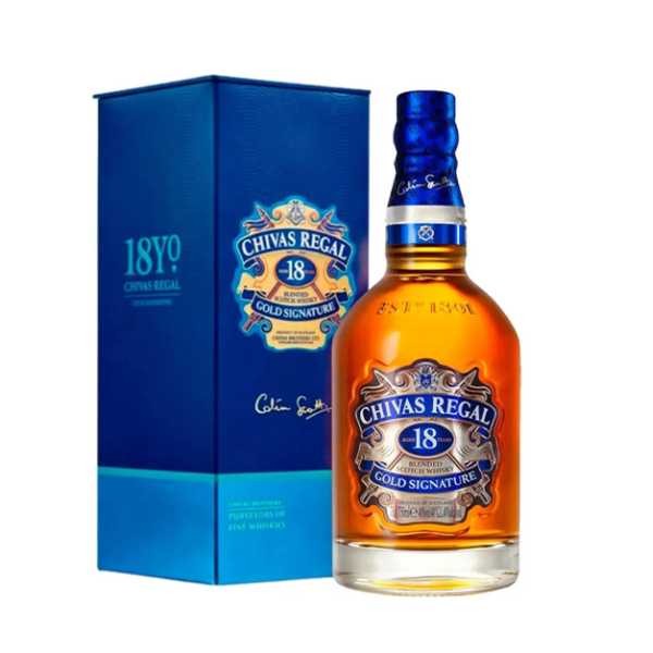 Chivas Regal 18 ans The Gold Signature + Coffret 700ml 40% Vol