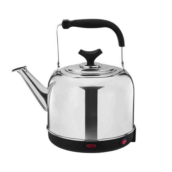 Bouilloire en acier inoxydable, ergonomique, à une main, grande capacité, arrêt automatique, ébullition rapide 6.5L