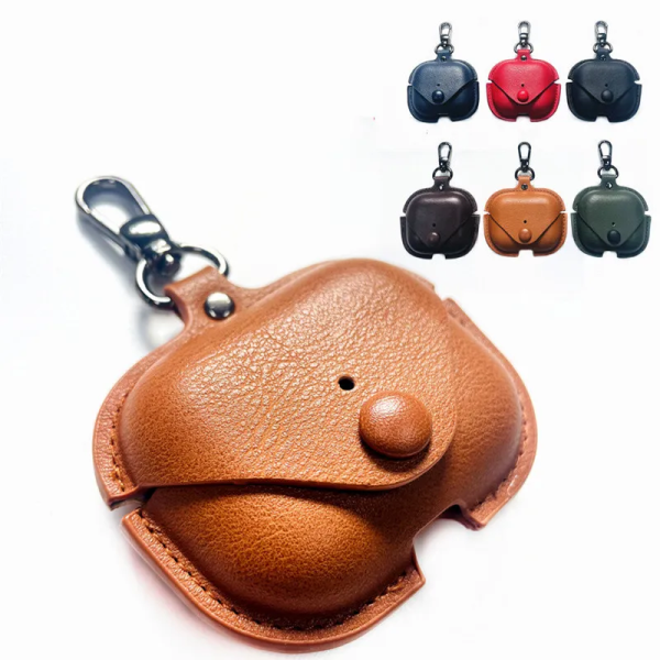 Étui en cuir véritable pour Airpods Pro
