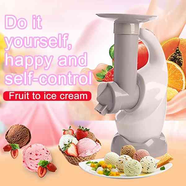 Machine à yaourt surgelée, dessert fruits Soft Serve Sorbetière à la maison pour faire de délicieux sorbets de glace