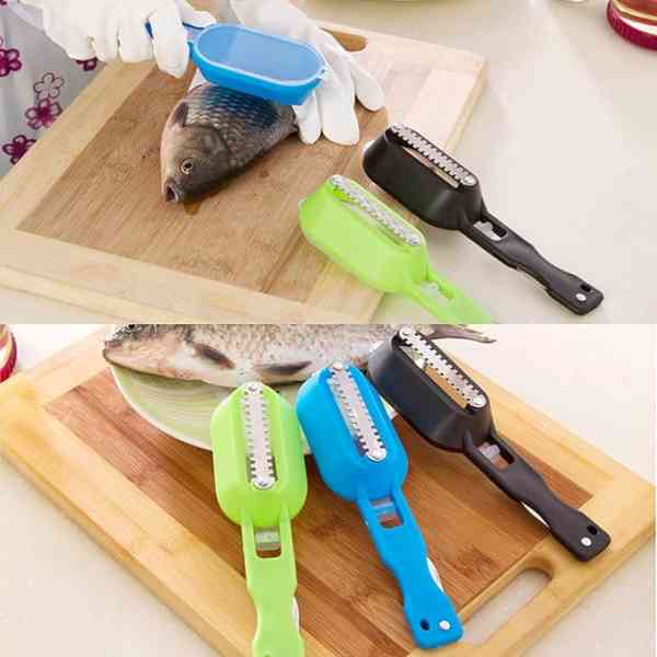 Écailleur à poisson multifonctionnel en acier inoxydable pour la maison Cuisine Restaurant