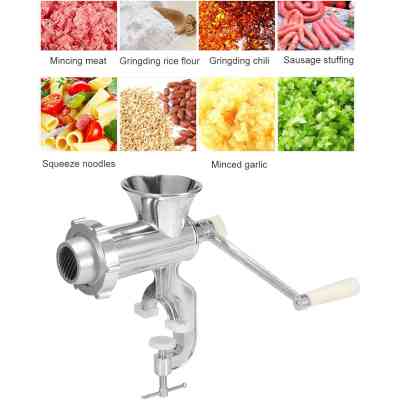 Hachoir à viande manuel multifonctionnel en aluminium BQDS00060 Electroménager & Entretien 14 500 FCFA Hachoir à viande manuel multifonctionnel en aluminium BQDS00060 Electroménager & Entretien 14 500 FCFA