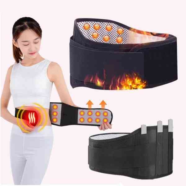Ceinture de soutien lombaire magnétique auto-chauffante pour homme et femme d'âge moyen et âgé