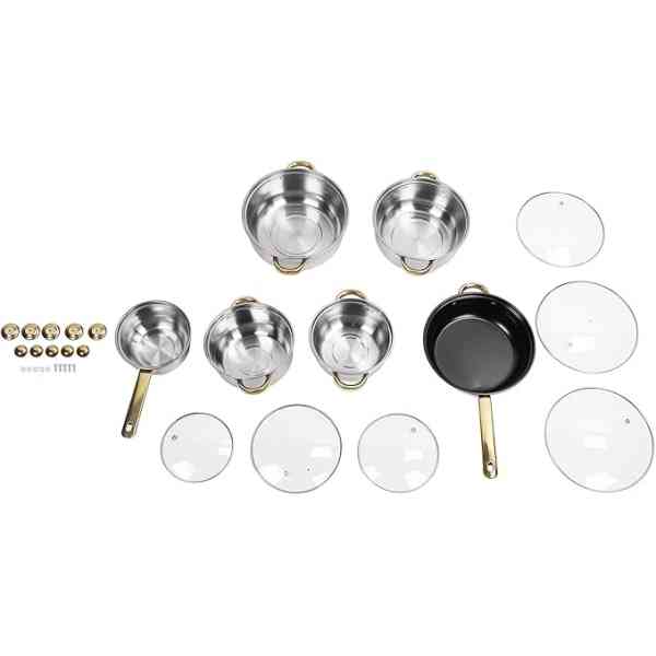 Batterie de cuisine polyvalente en acier inoxydable pour la maison, la cuisine et le restaurant