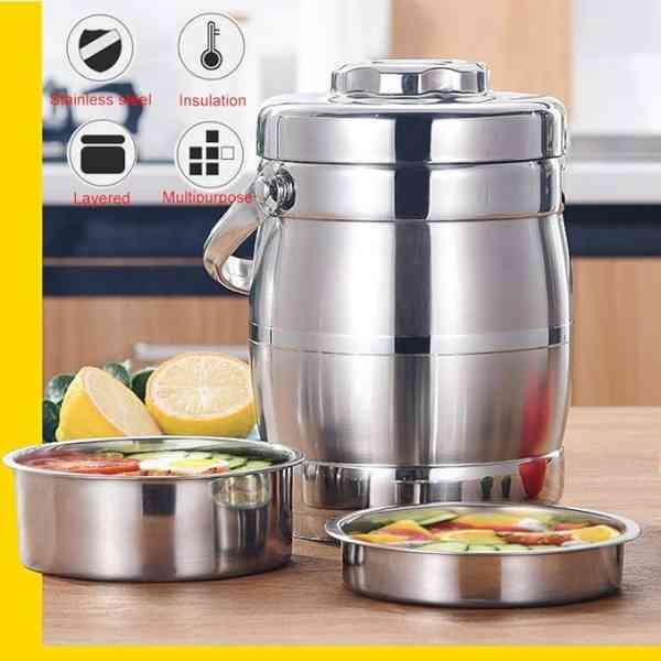 Récipient isotherme pour aliments en acier inoxydable 2l, 3l, 5l et 8l