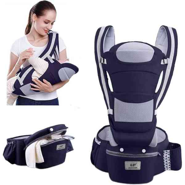 Porte-bébé, Sac de Transport pour Tout-Petits Avant et arrière, Siège de Hanche Ergonomique