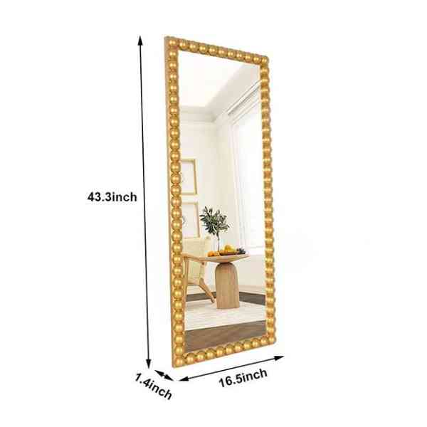 Miroir mural de salon baroque Casa Padrino en or antique 72 x H 162 cm - Miroir fait main de style