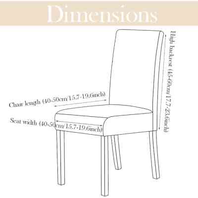 Housse de protection de chaise élastique moderne amovibles et lavables pour, cuisine, maison et décoration intérieure 6places... Housse de protection de chaise élastique moderne amovibles et lavables pour, cuisine, maison et décoration intérieure 6places...