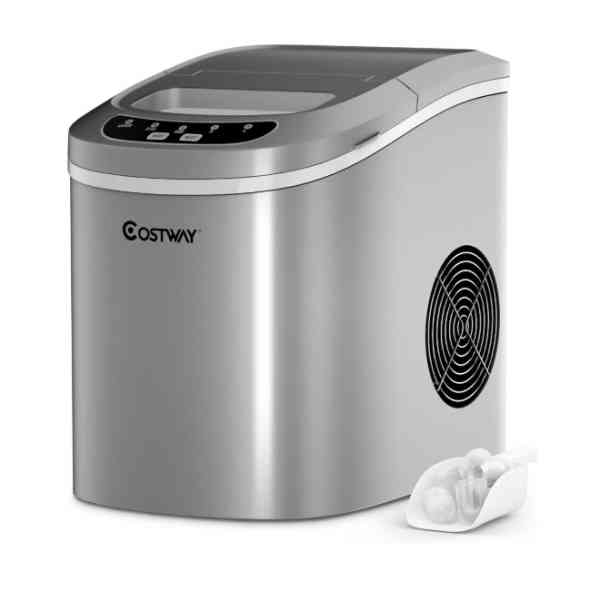 Réservoir de machine à glaçons COSTWAY avec réservoir d'eau 2,2 L pour la maison, le bureau