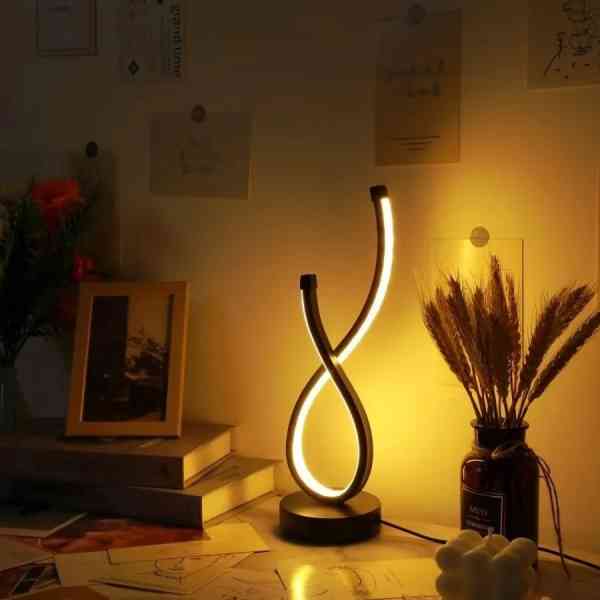 Lampe de bureau et de chevet de chambre à coucher en cristal de luxe