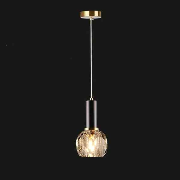 Lustre LED moderne pour la lumière de cristal de chevet de chambre à coucher