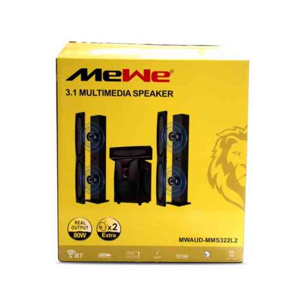 Home Cinéma - 80W - MEWE - Bluetooth - USB - SD - FM Radio