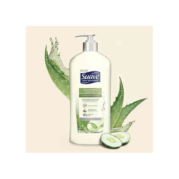 Suave Skin Solutions Lotion apaisante pour le corps à l’aloès, 32 oz