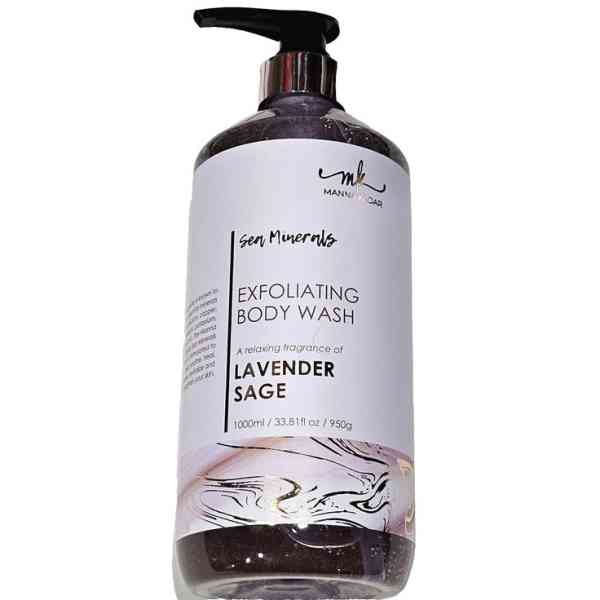 Manna kadar exfoliating body wash