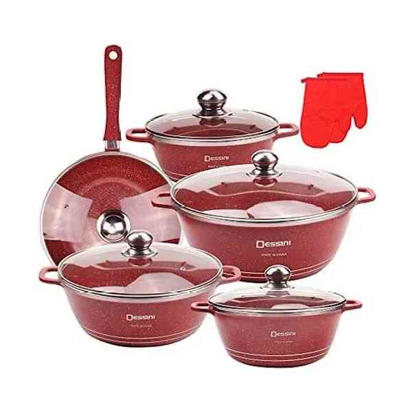 Dessini Granite Coating Cookware Set - 5 Pieces