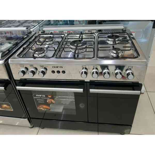 Cuisinière automatique Aifa inox 60x90 5 foyers