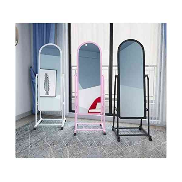 Miroir Roue Universelle Réglable Grand Miroir Rose/Blanc/Noir