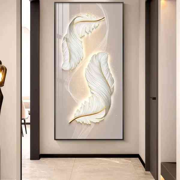 Peinture murale en porcelaine de cristal Effet 3D