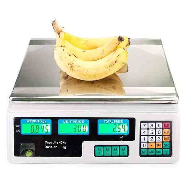 Balance de Fruits Et Légumes Calcul des Prix Pesage, Balance de Marché de 40 Kg, Fonction D'arrêt Automatique