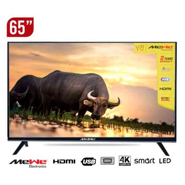 TV SMART MEWE 65"- 4K - Double Vitrage - 1.5G+8G - Garantie 6 mois