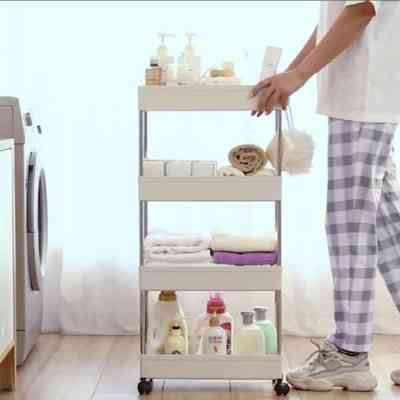 Chariot utilitaire de roulement en métal à 3 niveaux robuste Chariot de chariot de support de stockage mobile EJXDS000249 El... Chariot utilitaire de roulement en métal à 3 niveaux robuste Chariot de chariot de support de stockage mobile EJXDS000249 El...