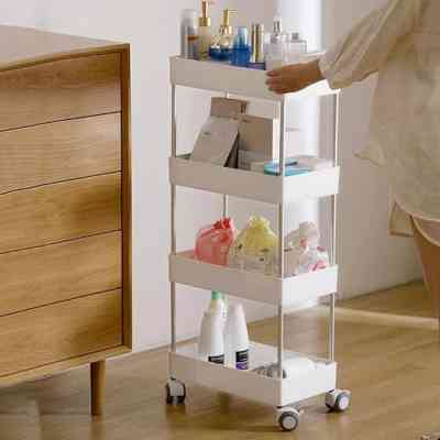 Chariot utilitaire de roulement en métal à 3 niveaux robuste Chariot de chariot de support de stockage mobile EJXDS000249 El... Chariot utilitaire de roulement en métal à 3 niveaux robuste Chariot de chariot de support de stockage mobile EJXDS000249 El...