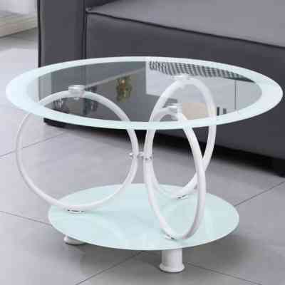 Table basse en verre avec pieds en fer, design unique et moderne pour salon ISDS00215 Style & confort 28 000 FCFA
