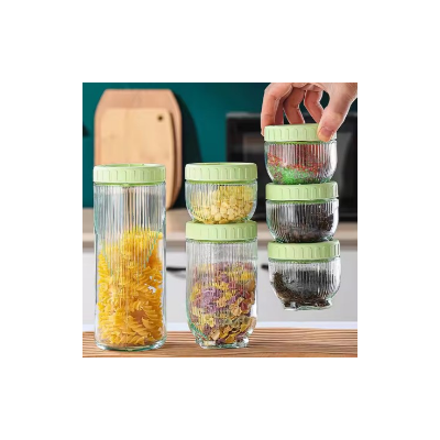 Lots de 08 Bocal en verre pour stockage des aliments avec couvercle scellé EJXDS000258 Electroménager & Entretien 0 FCFA Lots de 08 Bocal en verre pour stockage des aliments avec couvercle scellé EJXDS000258 Electroménager & Entretien 0 FCFA