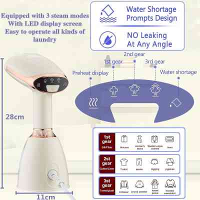 Défroisseur vapeur portatif, 1 500 W, 3 vitesses, 260ml EJXDS000265 Electroménager & Entretien 15 000 FCFA Défroisseur vapeur portatif, 1 500 W, 3 vitesses, 260ml EJXDS000265 Electroménager & Entretien 15 000 FCFA