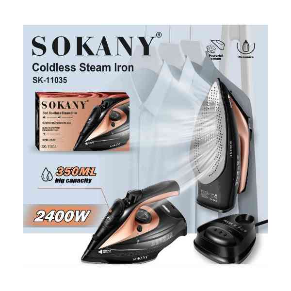 Nouveau design Fer à vapeur multifonctionnel SOKANY 2400W Super Power