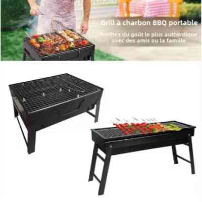 Barbecue d'extérieur pliable à charbon de bois portable et léger pour camping Pique-nique Jardin Plage Fête EJXDS000272 Elec... Barbecue d'extérieur pliable à charbon de bois portable et léger pour camping Pique-nique Jardin Plage Fête EJXDS000272 Elec...