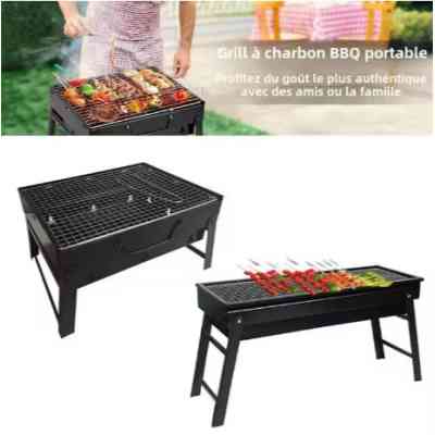 Barbecue d'extérieur pliable à charbon de bois portable et léger pour camping Pique-nique Jardin Plage Fête EJXDS000272 Elec... Barbecue d'extérieur pliable à charbon de bois portable et léger pour camping Pique-nique Jardin Plage Fête EJXDS000272 Elec...