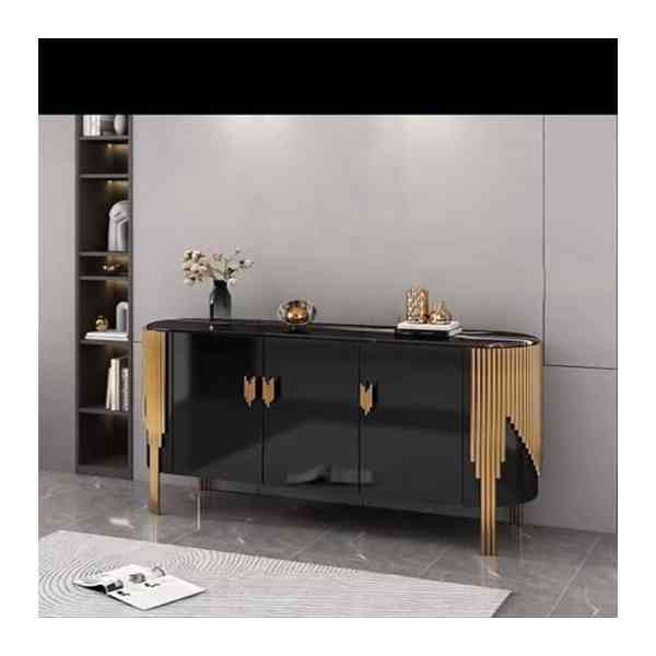 Buffet Design Moderne - Finition Dorée