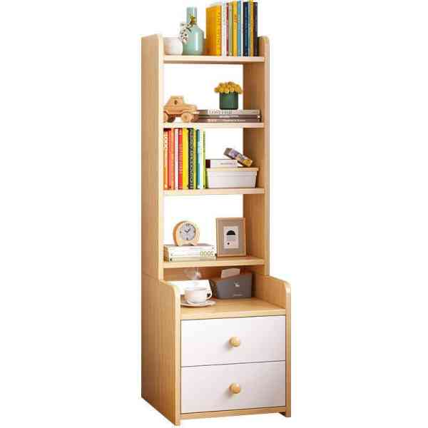 Table de chevet haute avec étagère de rangement