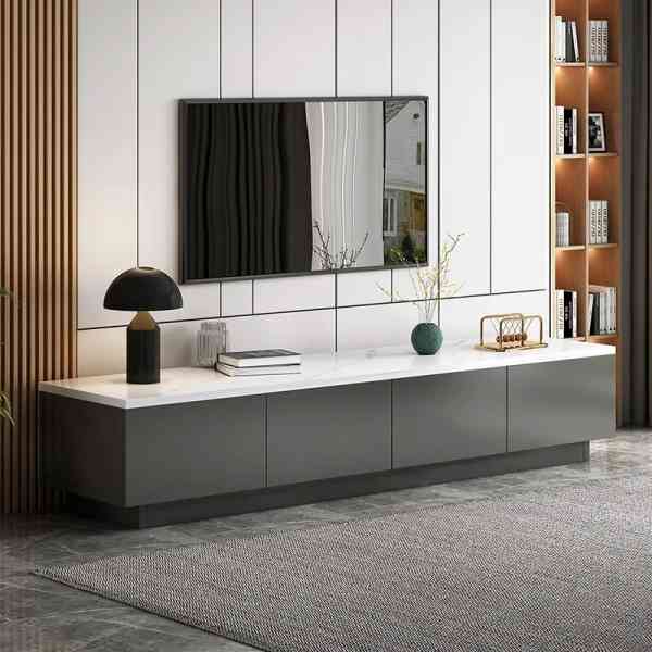 Meubles TV pour Salon – Table d'Appoint de Canapé avec Espace de Rangement