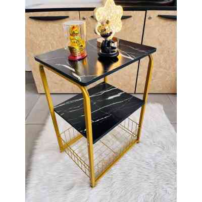Petite table d'appoint 3 niveaux (Noir) MEDS0009 Style & confort 17 500 FCFA
