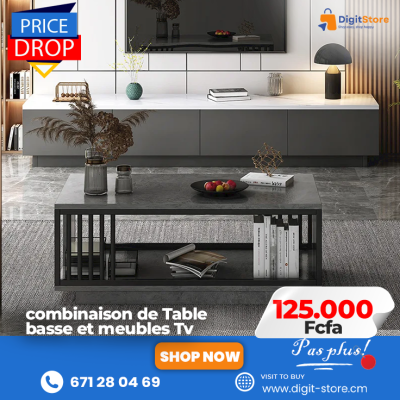 combinaison de Table basse et meubles Tv Panier Festif 125 000 FCFA combinaison de Table basse et meubles Tv Panier Festif 125 000 FCFA