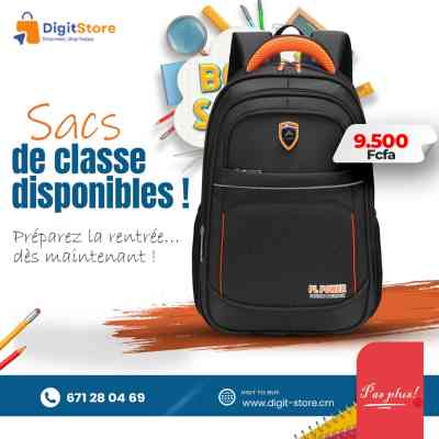 SAC DE CLASSE Fournitures Scolaires 9 500 FCFA SAC DE CLASSE Fournitures Scolaires 9 500 FCFA