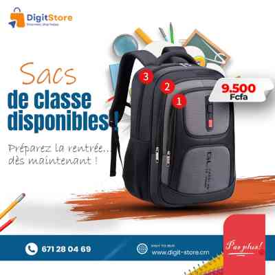 SAC A DOS POUR PC PORTABLE Fournitures Scolaires 9 500 FCFA SAC A DOS POUR PC PORTABLE Fournitures Scolaires 9 500 FCFA