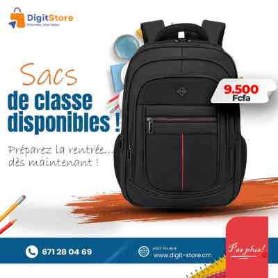 Sac à Dos Grande Capacité Fournitures Scolaires 9 500 FCFA Sac à Dos Grande Capacité Fournitures Scolaires 9 500 FCFA