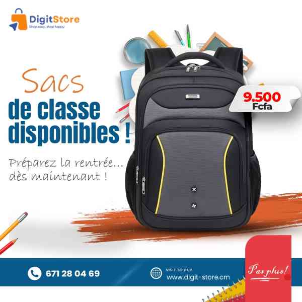 sac à dos haute capacité avec sangles réfléchissantes pour bagages